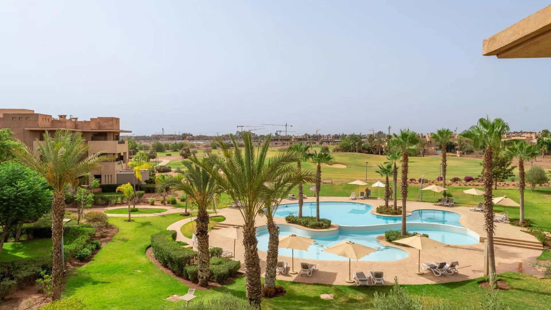 Relax Front Of Panoraview Pool Golf Atlas Marrakesh Morocco